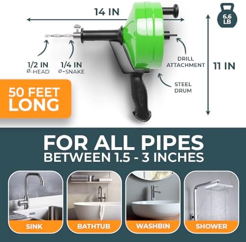 Dr Anywhere 50FT Drill Snake