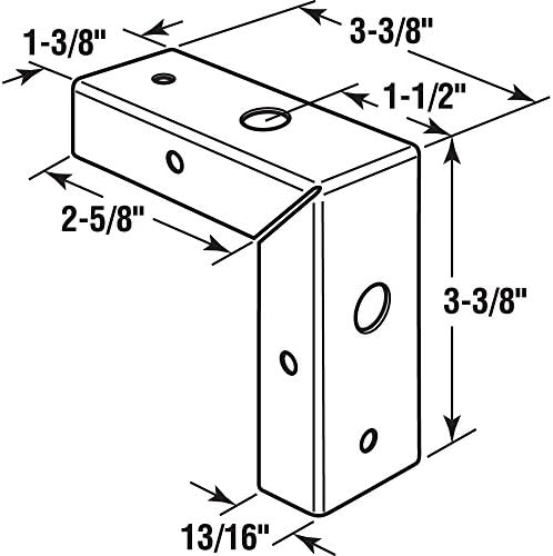 Prime-Line bi-fold door corner repair bracket set