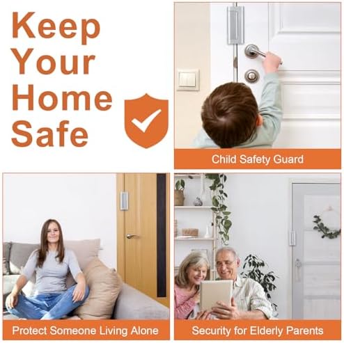 2-Pack Home Security Door Lock Childproof 3 Stop 800 lbs Force Replacement