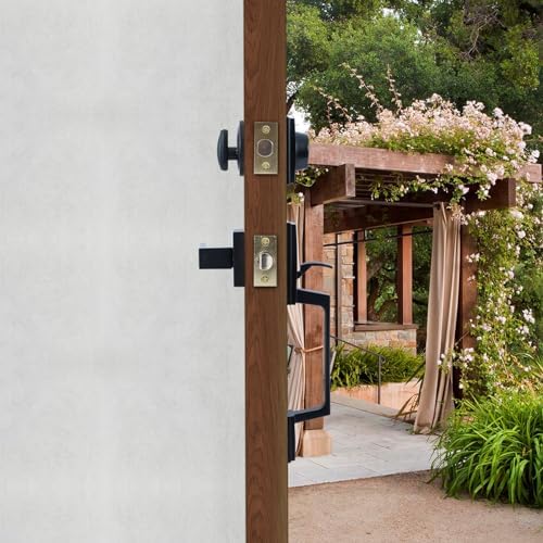 5-Inch Deadlatch Deadbolt Combo Door Lock Replacement for Vintage Entry Doors in Polished Brass