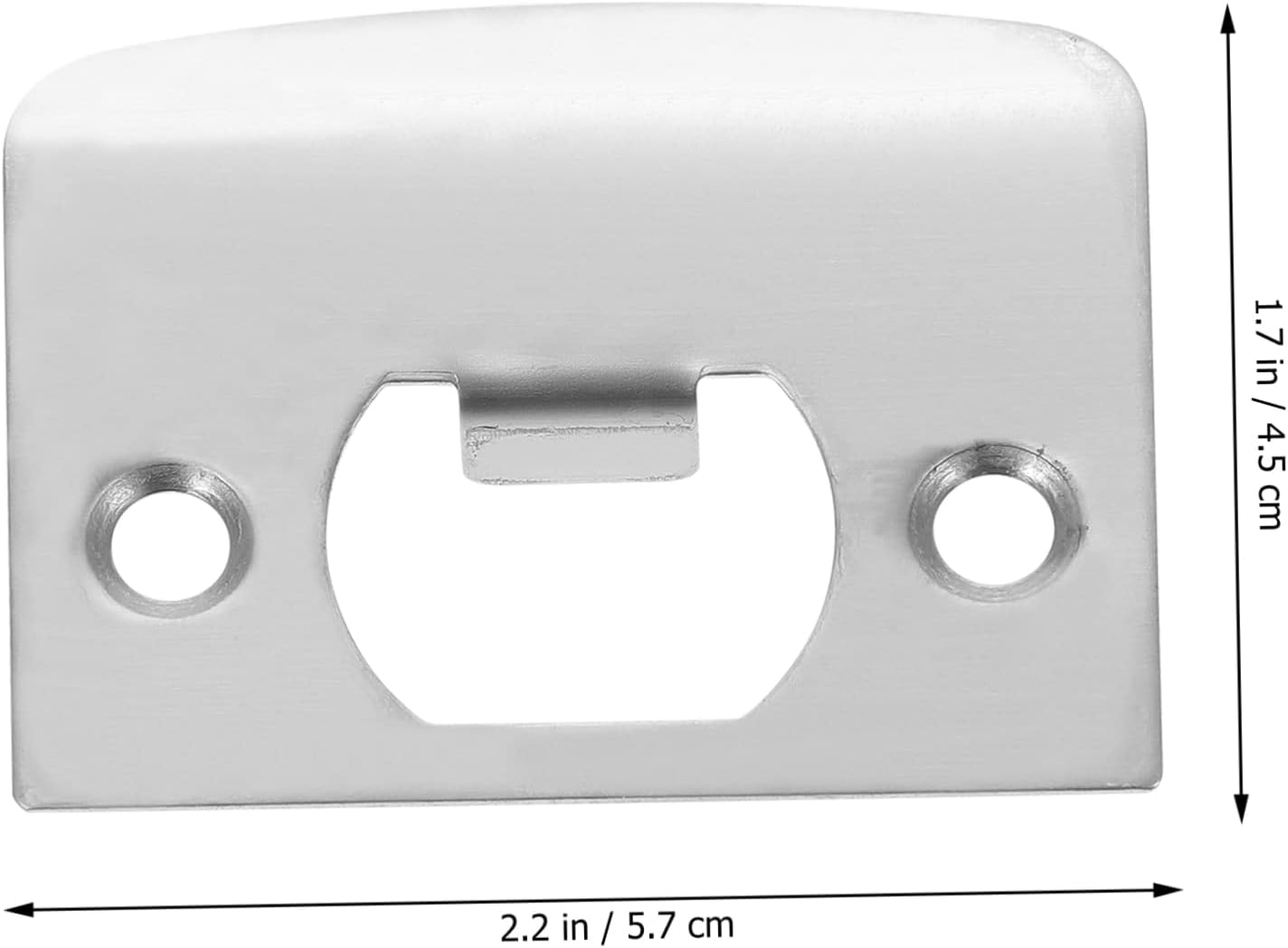 Sturdy Stainless Steel Door Strike Plate Kit with 12 Pieces for Home Garages