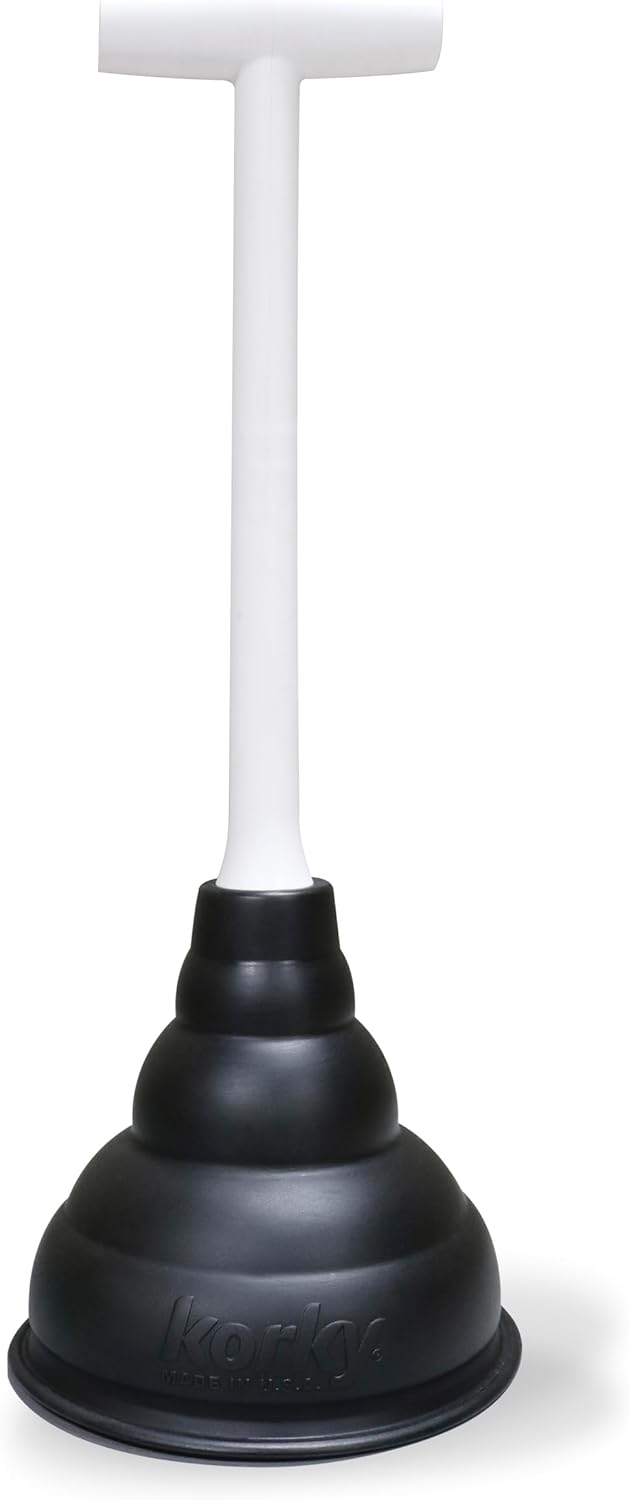 Korky Beehive Mini Sink Drain Plunger - Effortlessly Eliminate Clogs in Sinks Showers and Kitchens