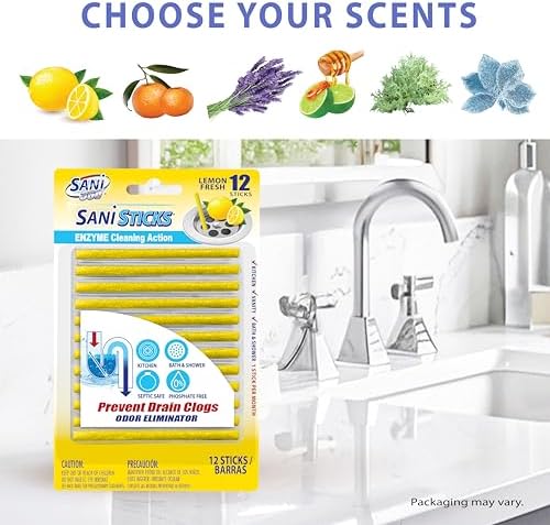 Sn 360 Eliminate Drains Eliminate Odors 48 Count Lemon Scents