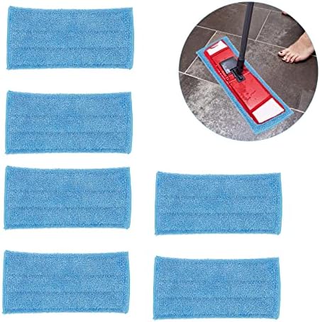 6-Pack Microfiber Steam Mop Cloth Replacement for Floor Mopping