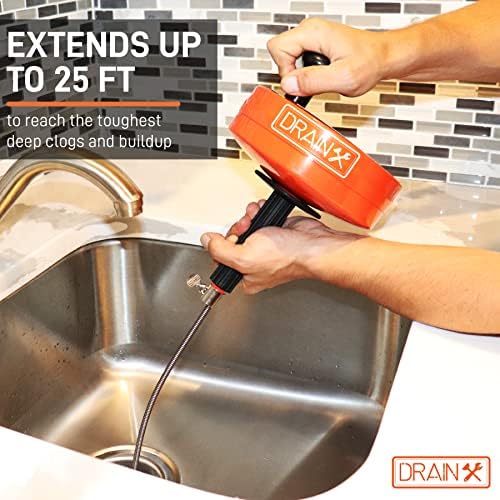 DrainX Drain Auger Pro - Effortlessly Unclog Your Plumbing Systems