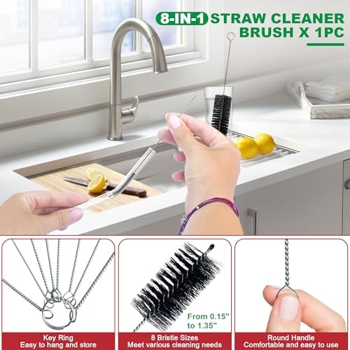 EastLink Drain Snake Set 18-Piece Effortless Cleaning
