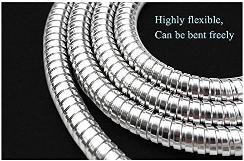 Sturdy 60-inch stainless steel bath hose Easy to use Style to match your bathroom