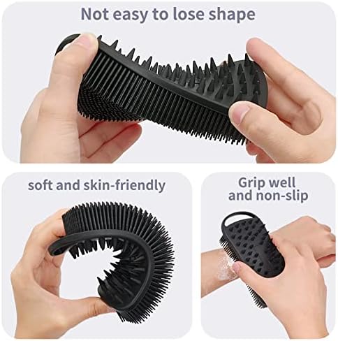 Dual Purpose Silicone Scrubber for Kitchen Bathroom Cleaning