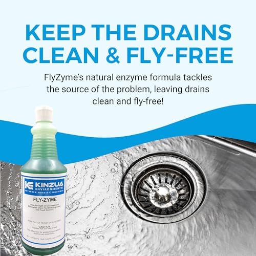 Pure Natural Drain Cleaner by Kinzua Environmental Eliminate Fruit Flies Degrade Organic Waste