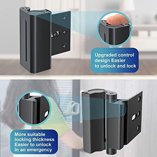 AceMining Door Reinforcement Lock 800lbs Child Proof Security