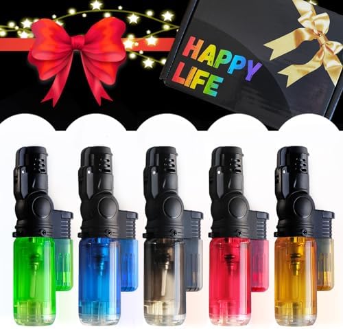 Zoocura 5-Pack Mini Butane Torch Lighter