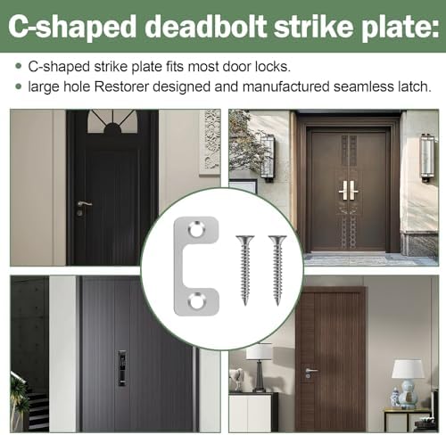 Adjustable Door Strike Plate for Exterior Doors