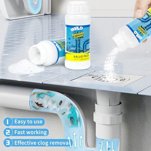 Wild Tornado Pro-Grade Sink and Drain Cleaner 3-Pack