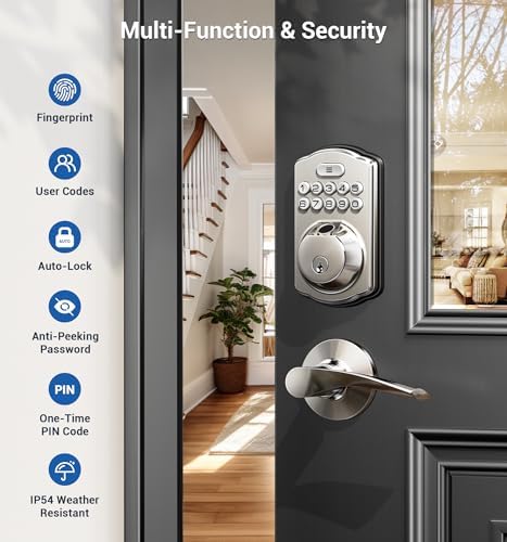 Fingerprint Door Lock with 4-in-1 Unlock
