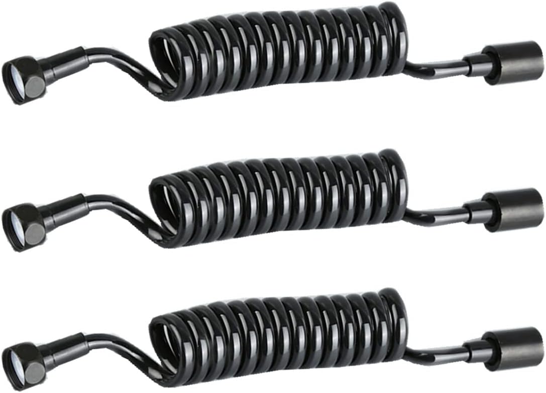 TOZTVXU 3PCS 15m Bidet Sprayer Tube Flexible Retractable Spring Shower Hose for Bathroom Toilet Use