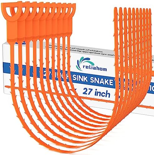 Reliahom 10-Piece Long Drain Clog Remover Set