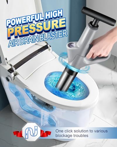 High-Pressure Toilet Plunger for Clogs