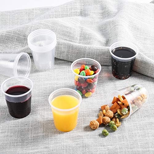 300-Pack 3 Oz Clear Plastic Cups