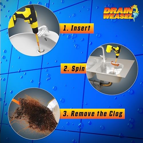 FlexiSnake Drain Weasel MAX Clog Remover Effortlessly Clean Your Sink