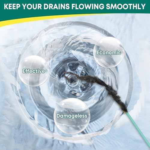 50-Inch Metal Sink Snake Clog Remover Unbreakable and Effective