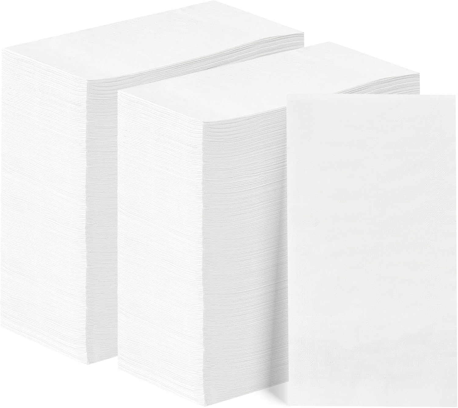 400-Piece 3-Ply White Soft Disposable Napkins for Parties Birthdays WeddingsElegant Durable Absorbent