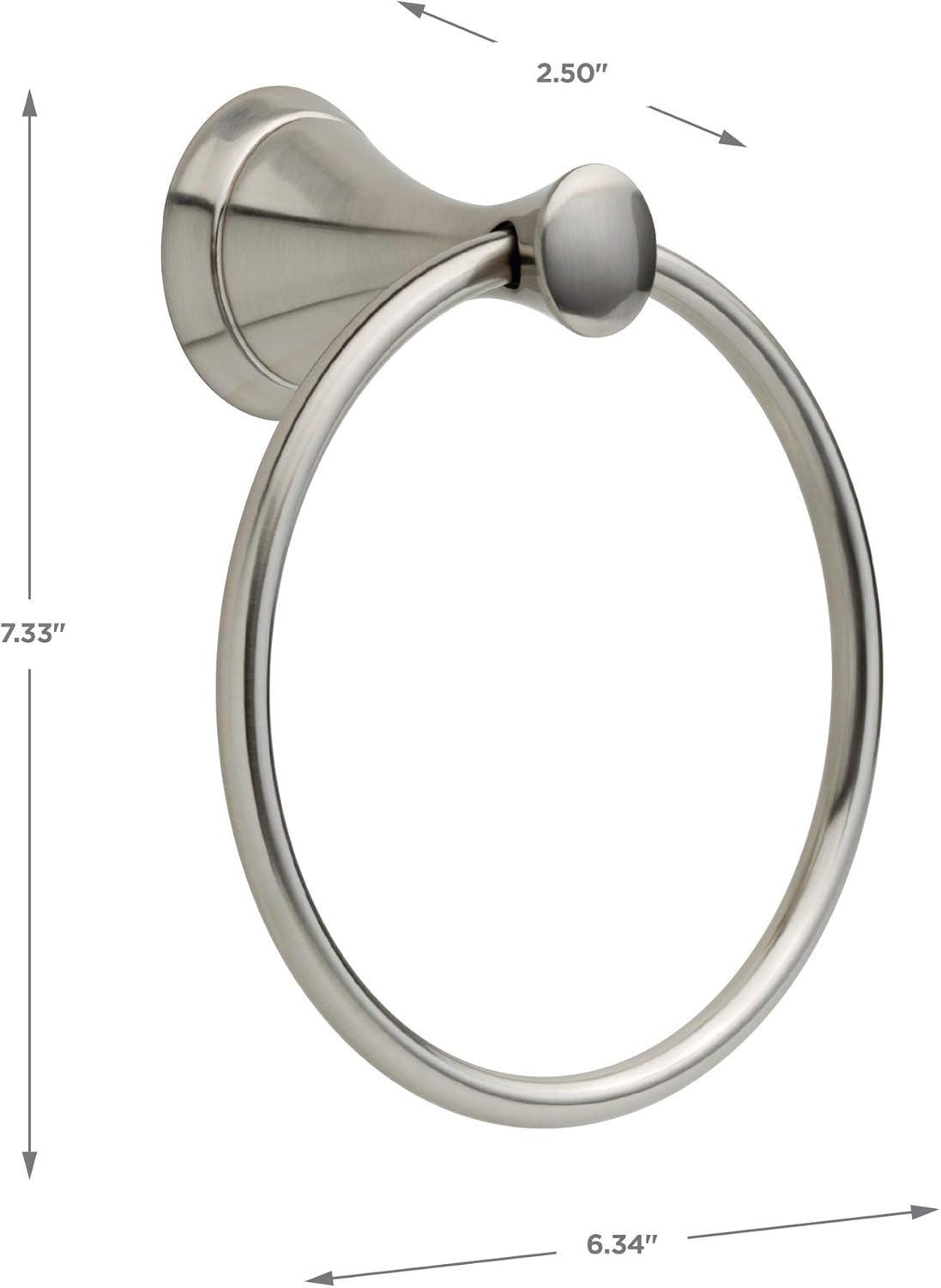 Delta Faucet 3-Piece Bath Hardware Kit SpotShield Brushed Nickel Easy Installation Style