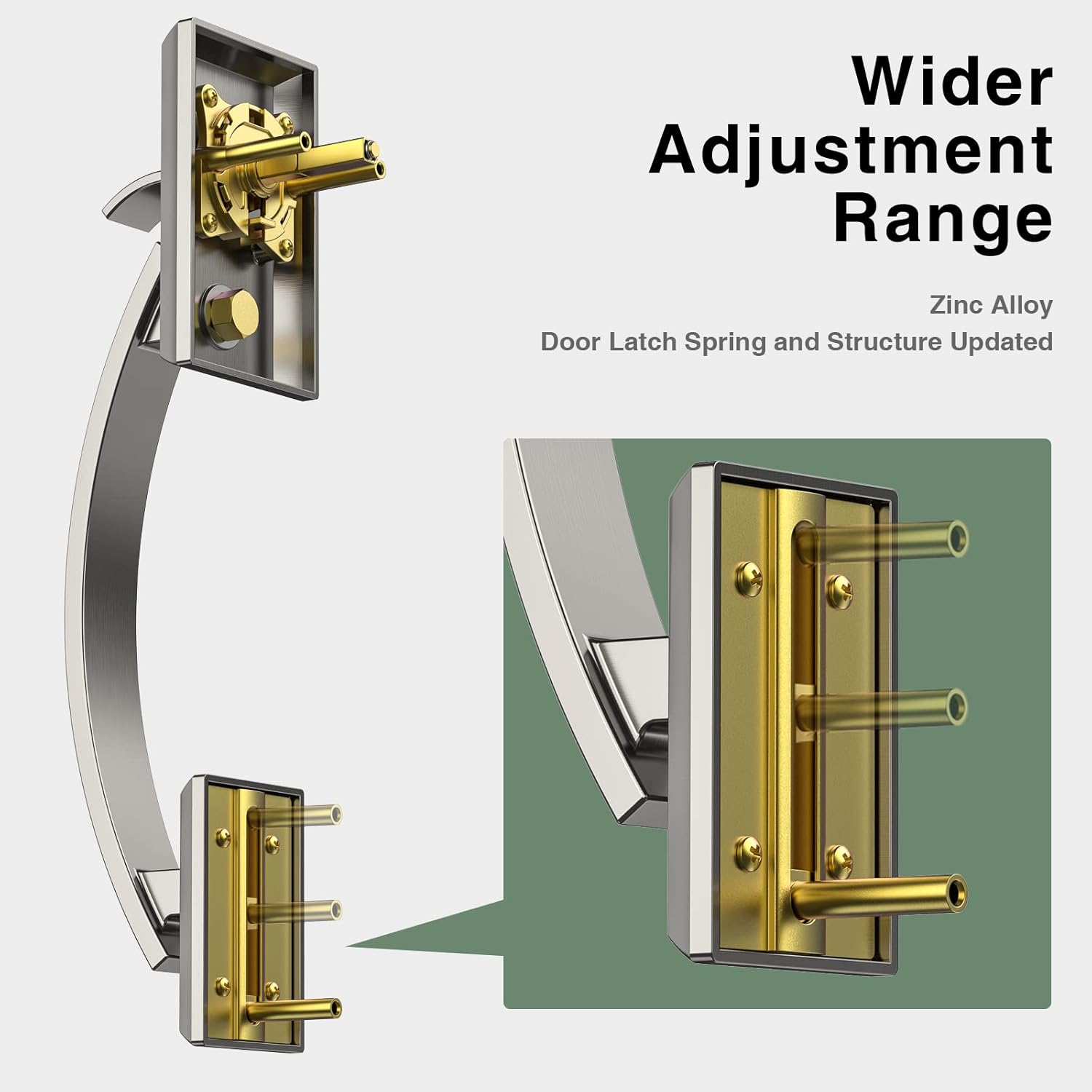 Secure Front Door Entry with Floreita Lock Set Strong and Smooth Entry Security