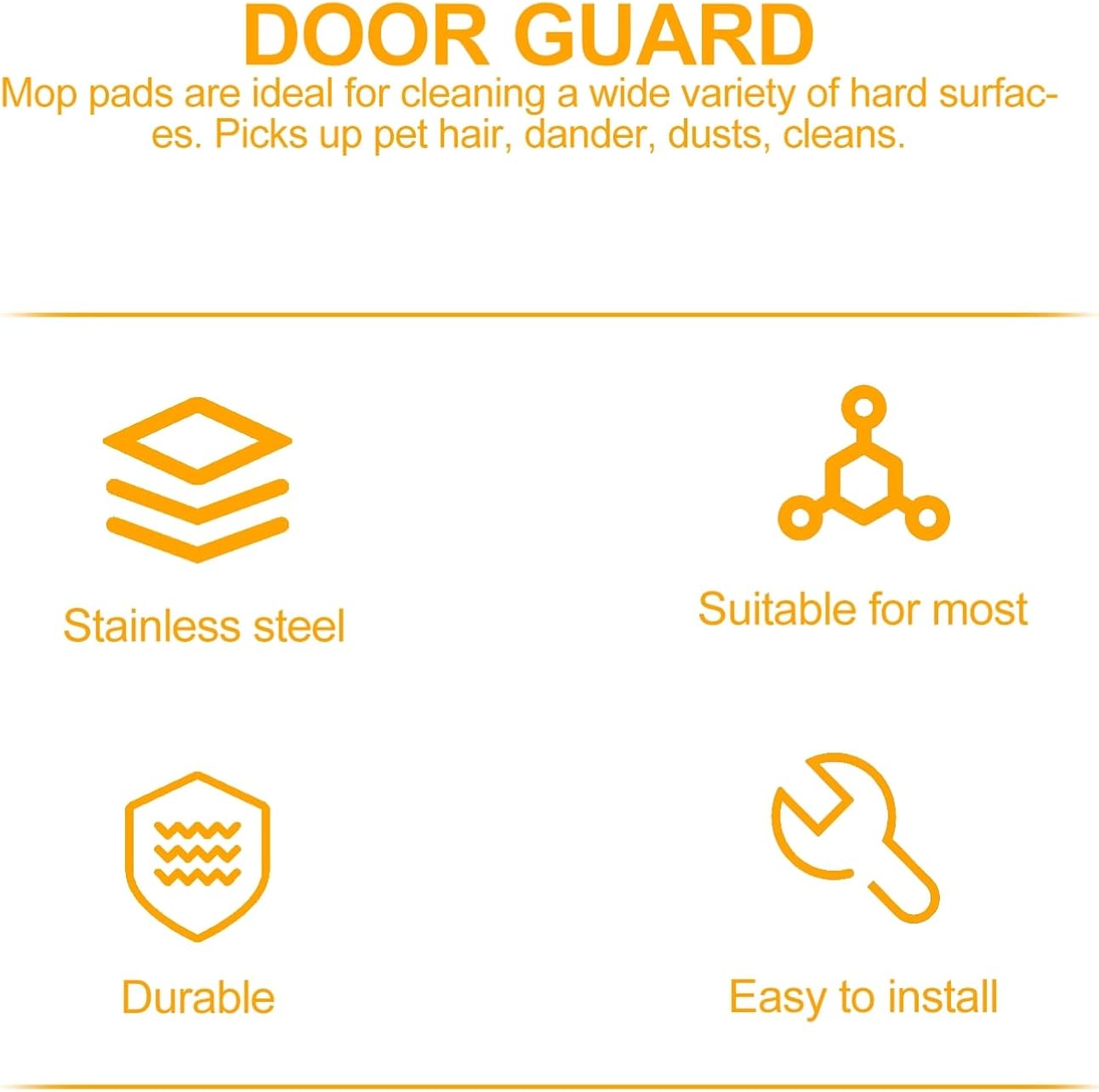 5PCS Door Latch Plate Set Stainless Steel T Strike for Wood Metal Doors - Durable Entry Door Reinforcement