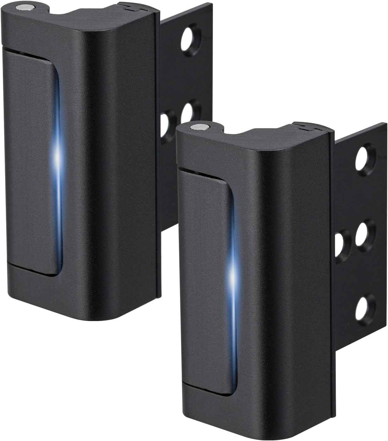 Husfunov 2-Piece Home Security Door Lock with 800 lbs Force Resistance for Inward Swing Doors