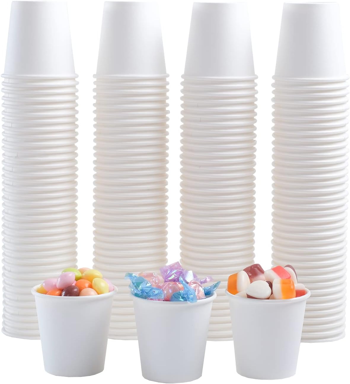 Lamosi 300 Pack 3 oz Disposable Paper Cups for Bathroom Travel and More