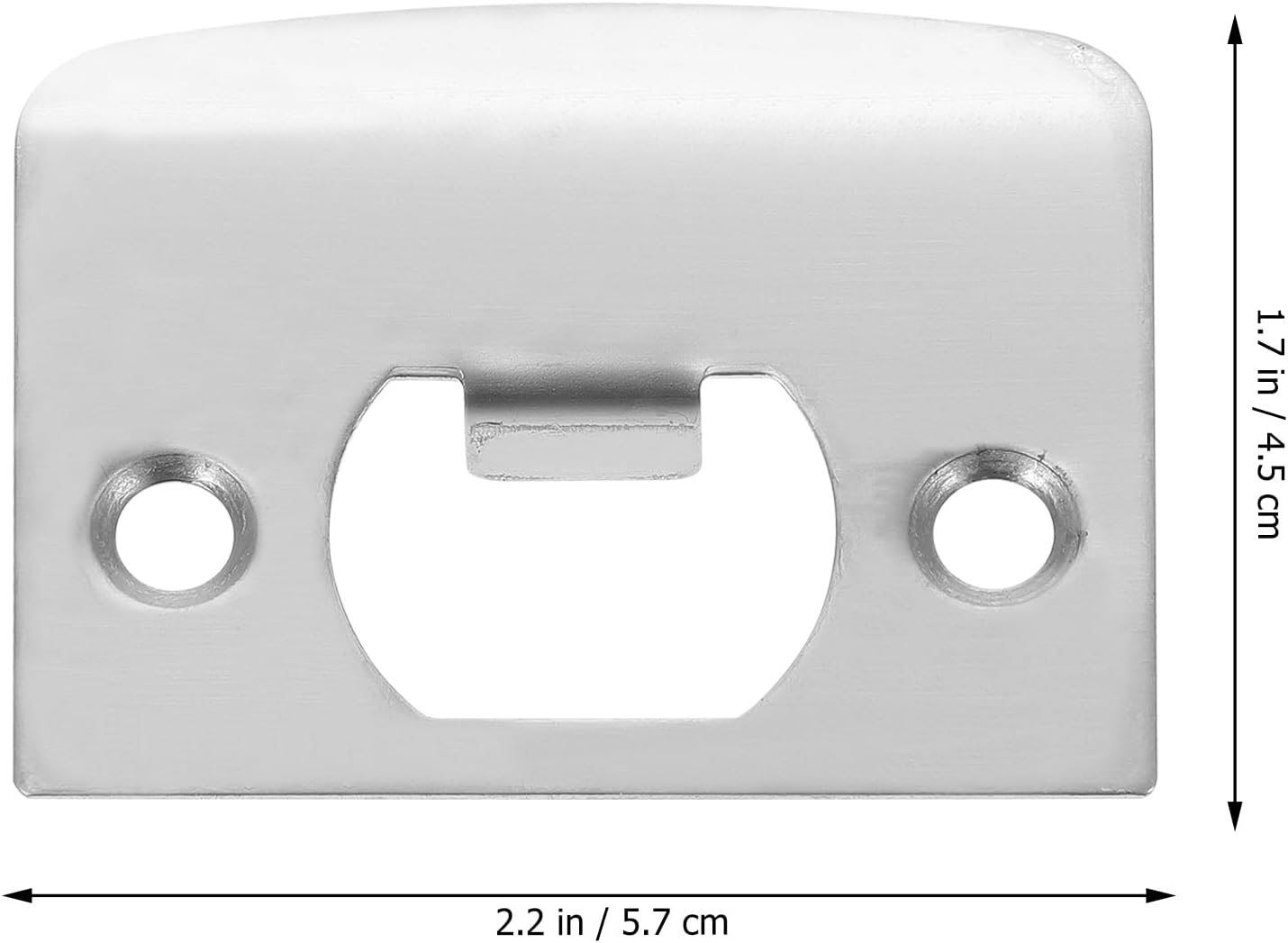 Veemoon 12-Piece Stainless Steel Door Strike Plate Kit Exterior Door Reinforcement for Home Security