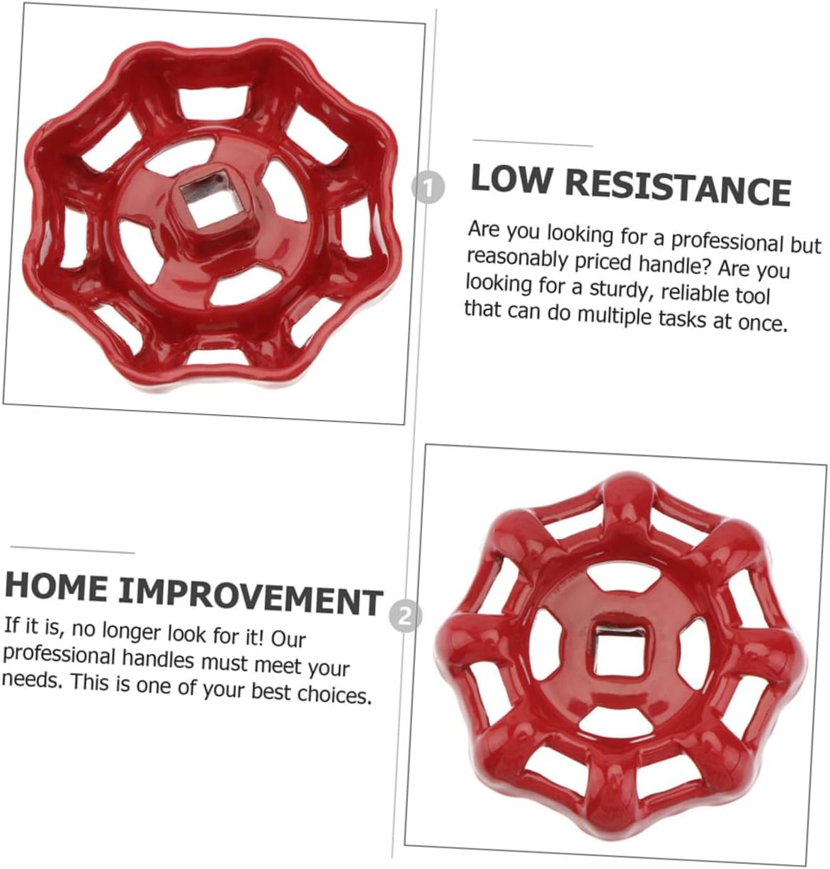 Perfect for FluoroPlastic and Steel_PIPE fittings Smooth Grip and Durable stainless steel ball handleSIZE 2Pcs Set