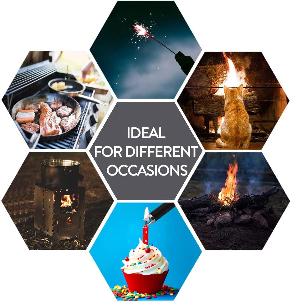 SUPRUS USB Type C Rechargeable Flameless Lighter with LED Battery Display