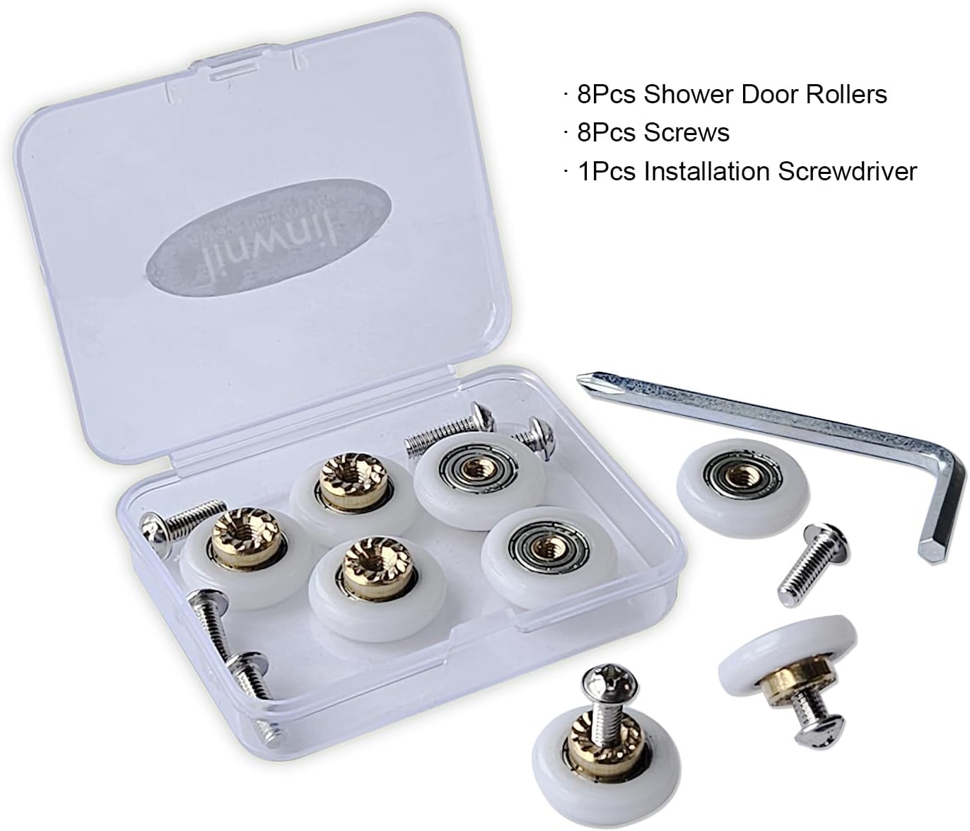 Stylish 8-Pack Copper Core Showers Smooth Install Quiet Movement Durable Rust-Proof