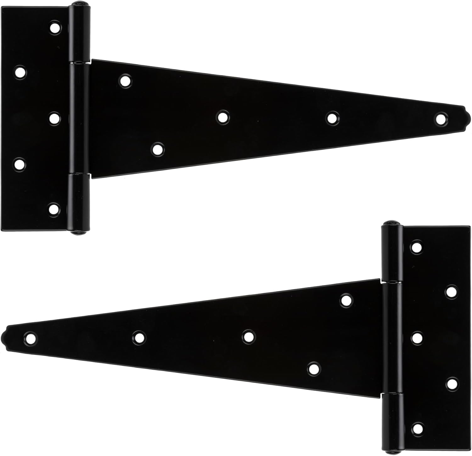 Durable 10-Inch T-Strap Shed Door Hinges Set for Outdoor Use