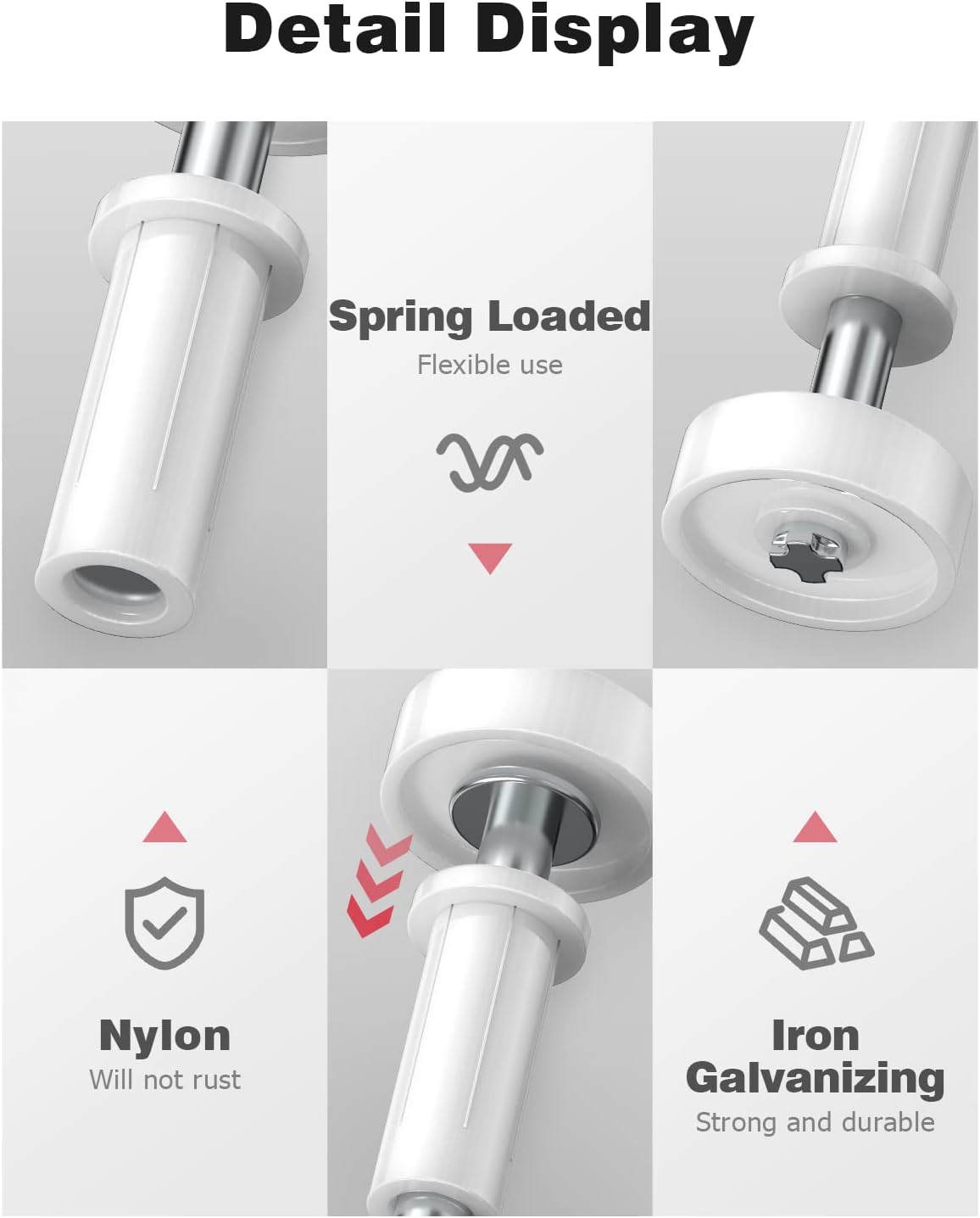 Mellbree Bifold Door Hardware Set 4-Pack with Top Guide Wheel Durable for Repairs