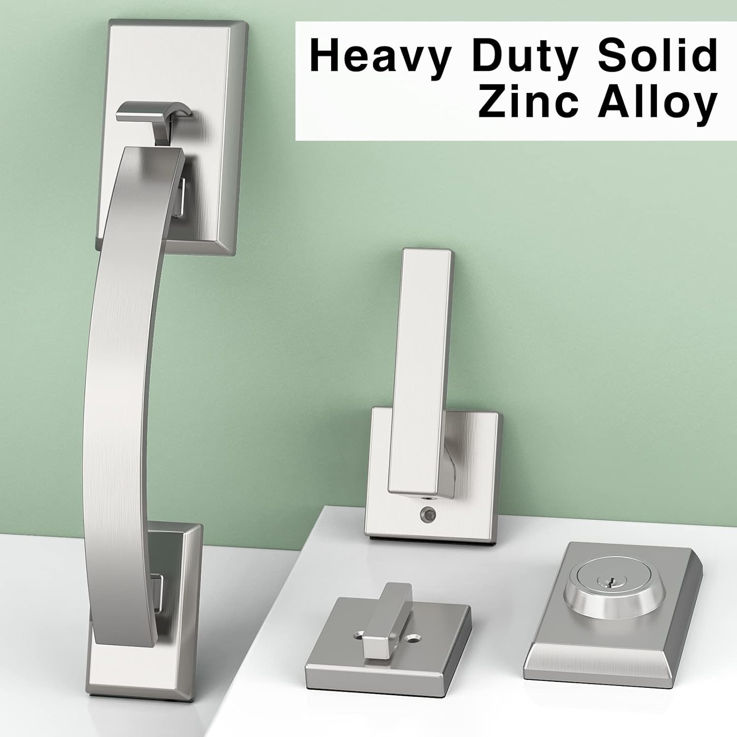 Secure Front Door Entry with Floreita Lock Set Strong and Smooth Entry Security