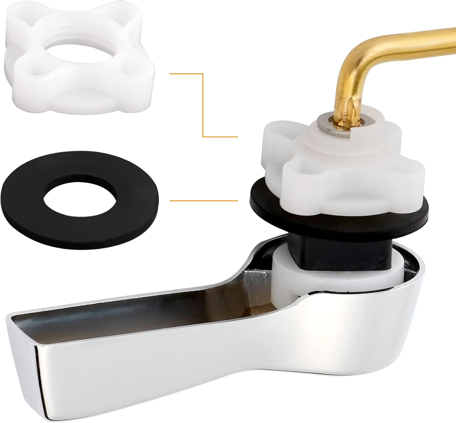 Sturdy Best Quality JazzTOP Flush Lever for Regulatory 2-B bleeding Measures 75 to 85