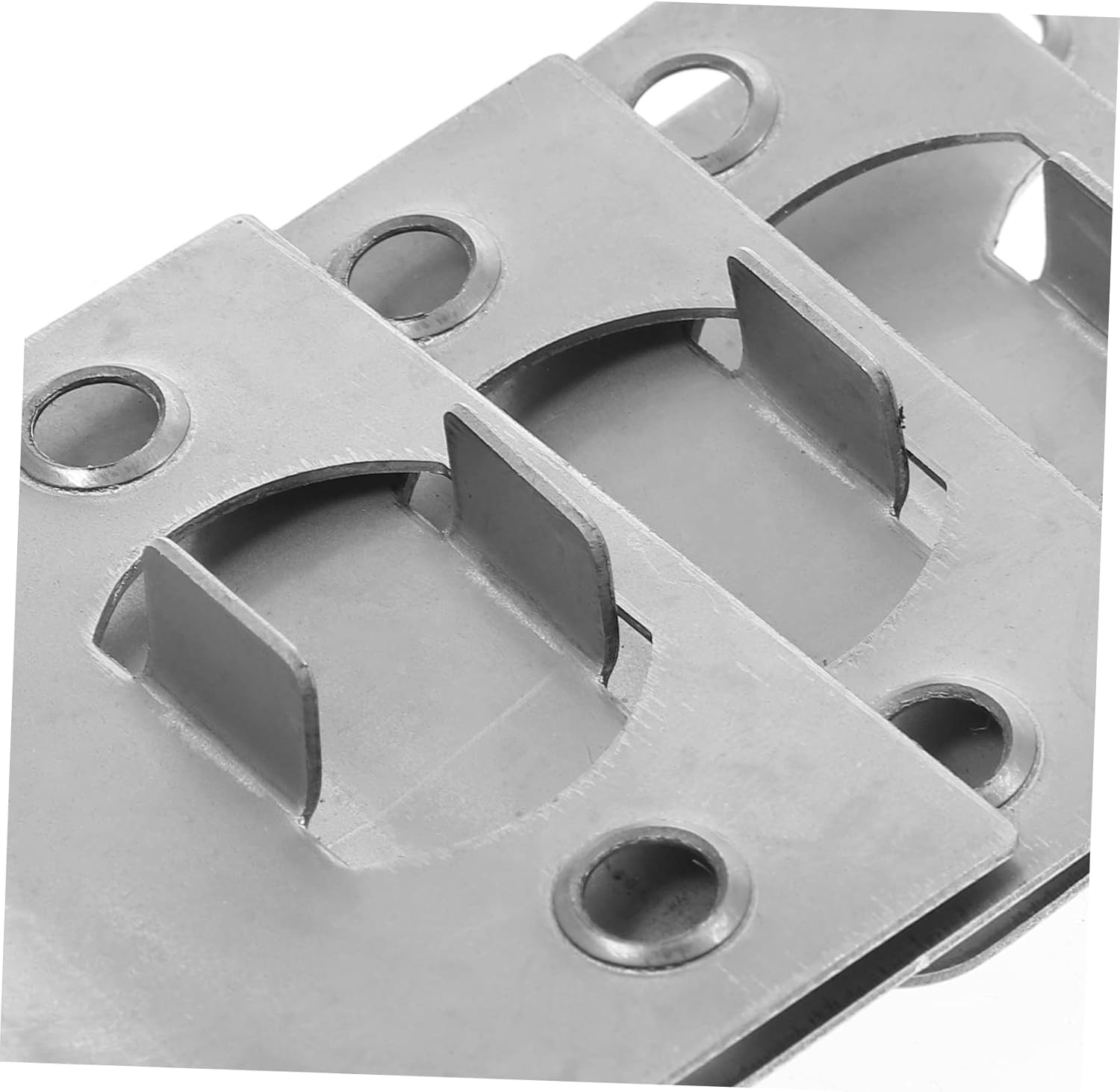 Sturdy Stainless Steel Door Strike Plate Kit with 12 Pieces for Home Garages