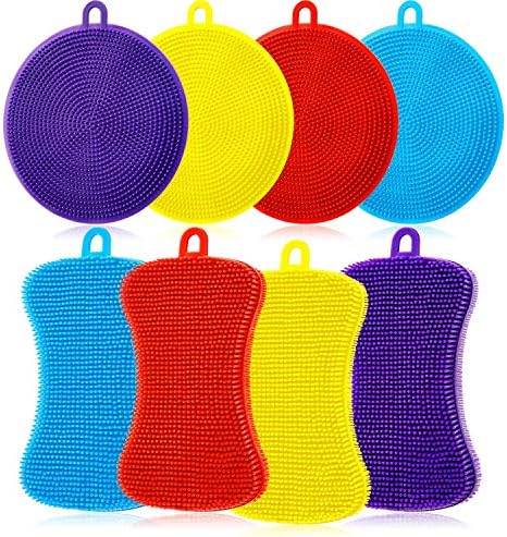 Boao 8-Piece Silicone Scrubber