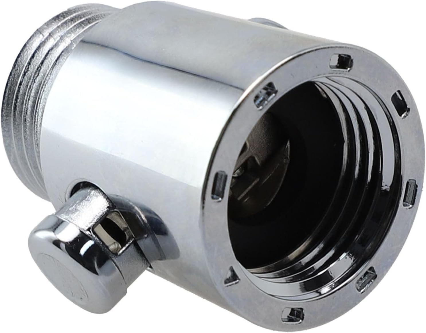 Water Flow Control Valve Brass for Bathroom One-Button Flow Adjustment Water Saving Durable ABS Material