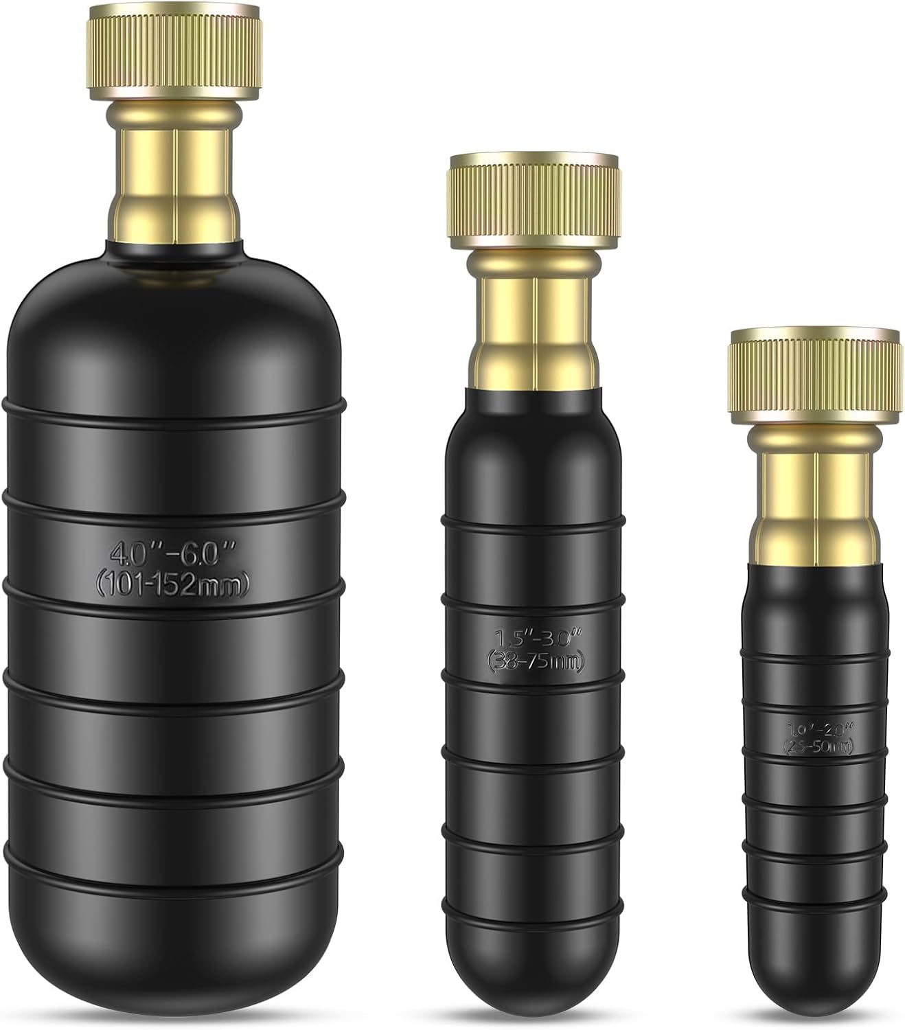 Fosenlion 3 Pcs Drain Bladder Kit for_drain_cleaning Sinks Showers Invention plumbing