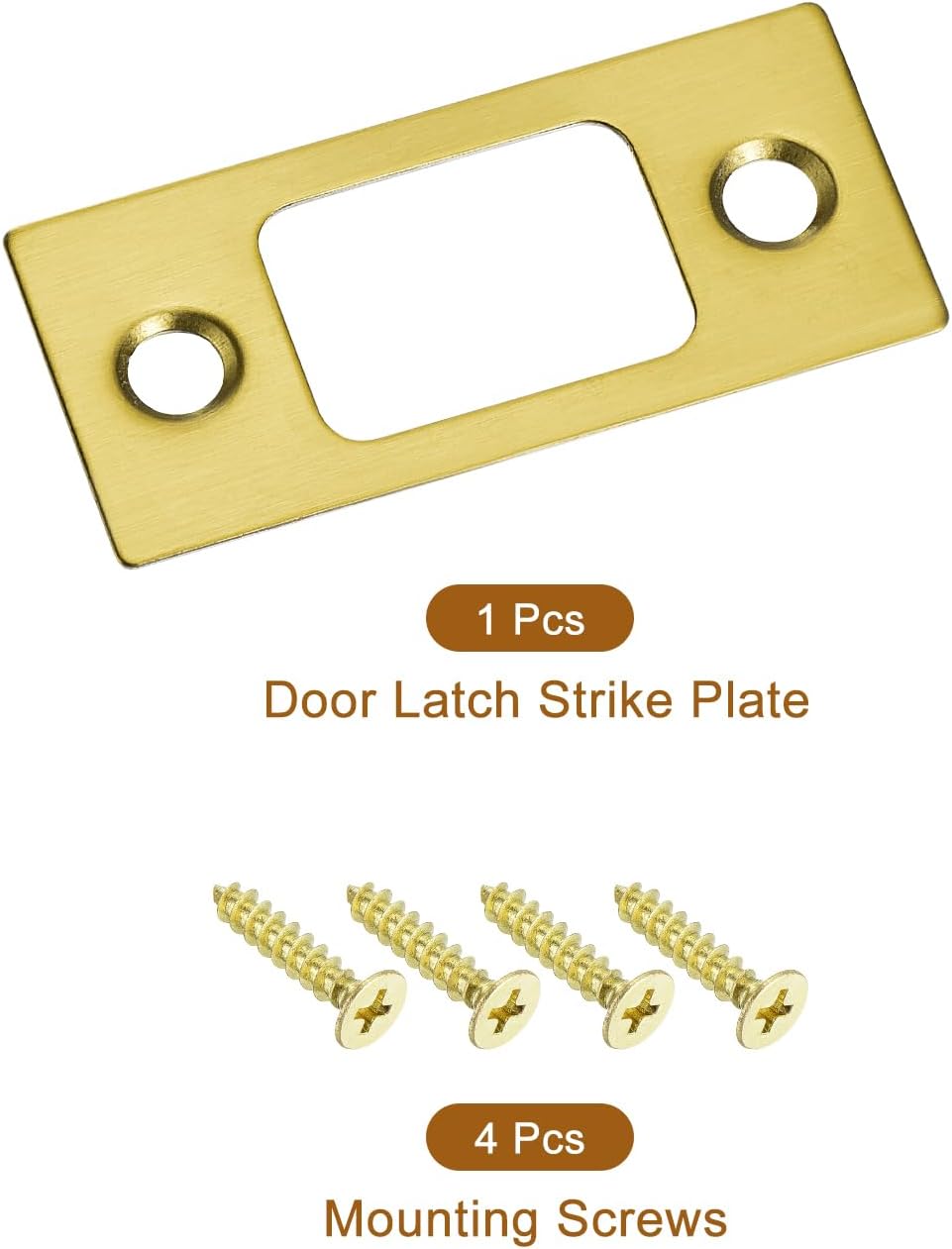 Durable 201 Stainless Steel Door Strike Plate Replacement for Broken Latches Perfect for Entrances DOOR framed JAMBS