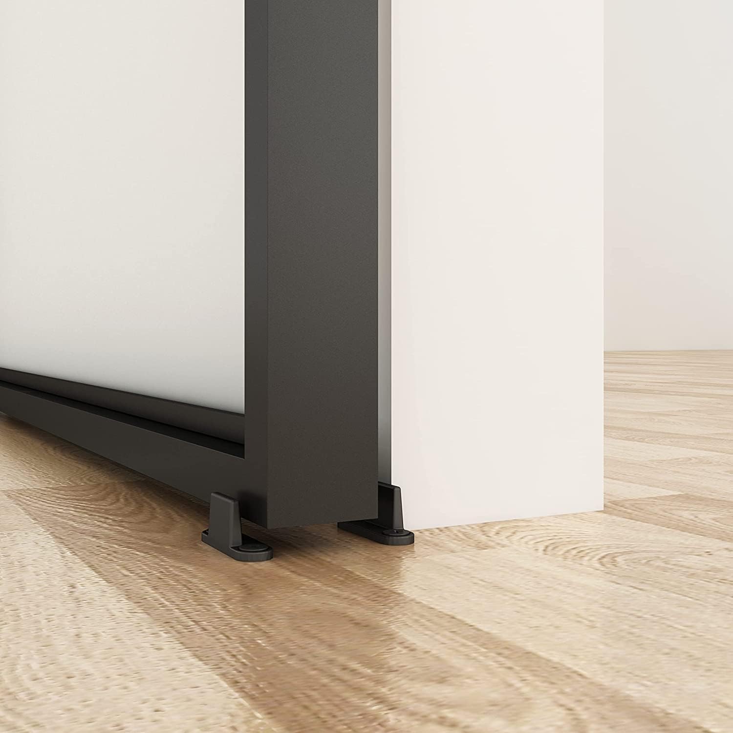 Barnsmith 30in x 84in Black Tempered Frosted Glass Sliding Door with Soft Close Easy to Install