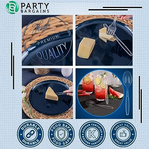 SPASH disposable cutlery set 360 pieces Party Bargains Sapphire design Eco friendly
