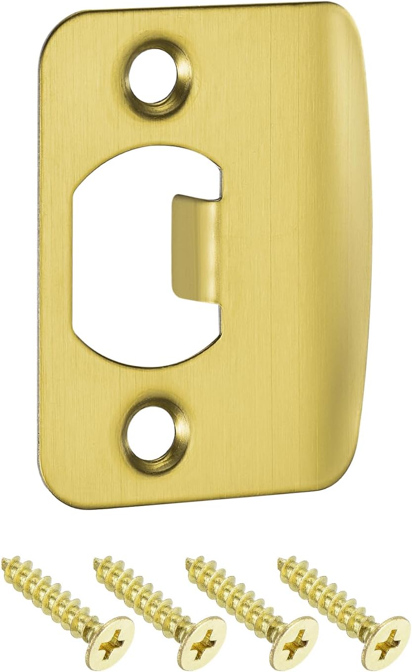 Sturdy Stainless Steel Door Strike Plate by Uxcell for 57mm x 45mm Replacement