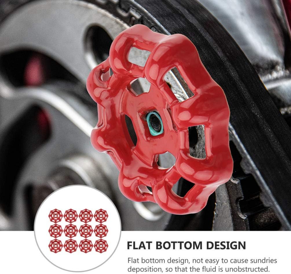 Hemoton Decor 12-Piece Gate Valve Handle Set for Faucets Garden and More
