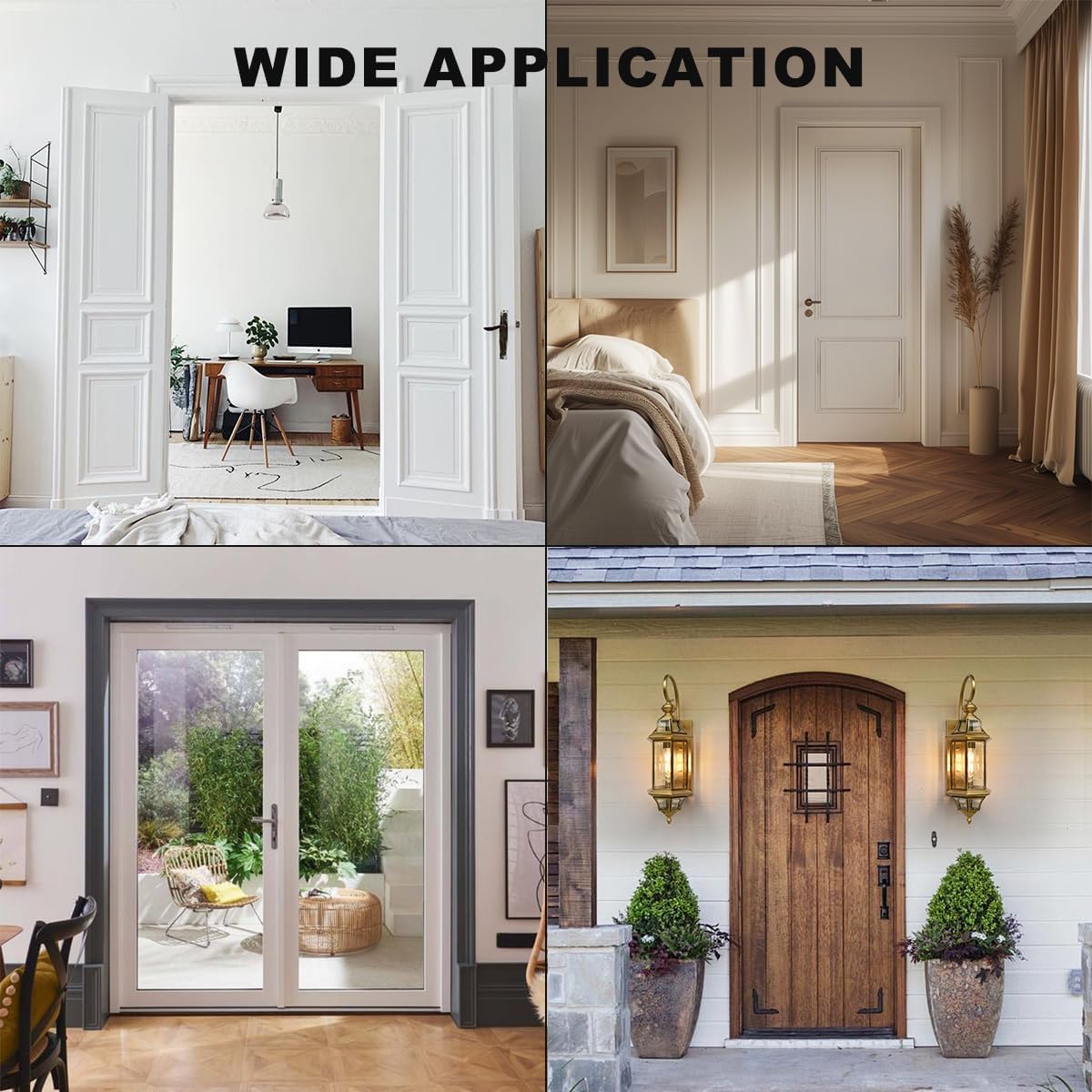 12-Piece Set of Ultra-Sturdy Stainless Steel Door Hinges for Smooth Motion Long-Lasting Durability