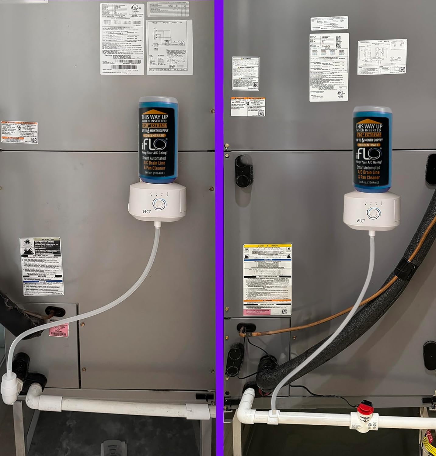 Smart AC Drain Cleaner 36oz 6-Month Supply Easy App-Controlled Maintenance for HVAC Systems