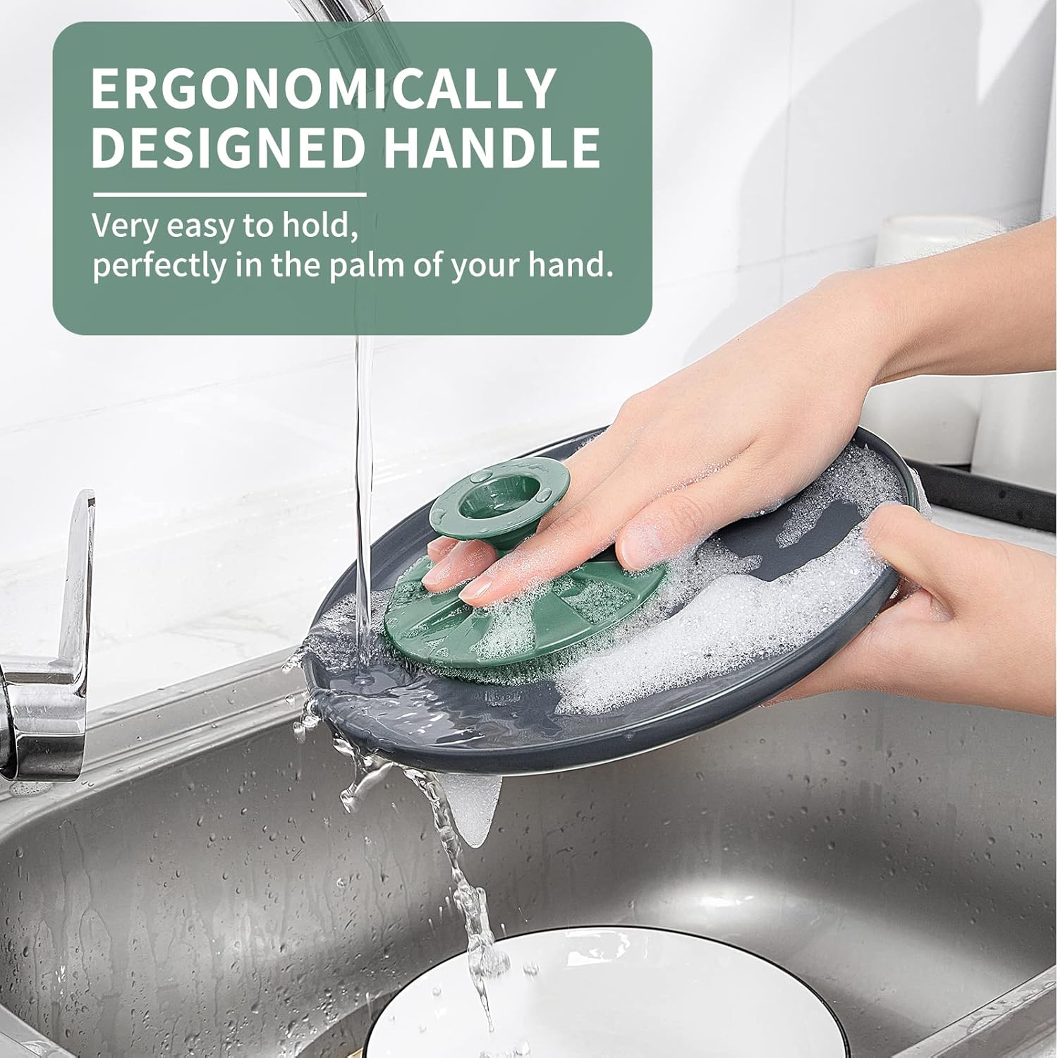 10-Piece Set Non-Scratch Silicone Scrub Sponges Eco-Friendly and Reusable Kitchen Cleaning Tools